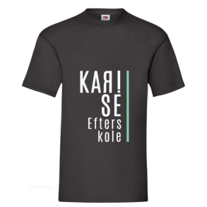 Fruit Of The Loom Valueweight t-shirt, Sort  med logo