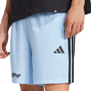 Adias Chelsea shorts m. lommer, Lysebl� med Vejstrup logo 