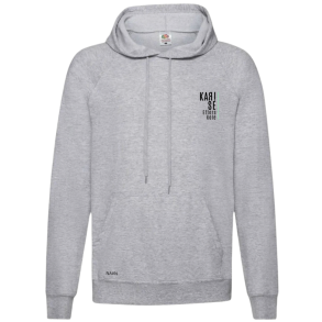 Fruit Of The Loom Premium hoodie Gr med logo og navn