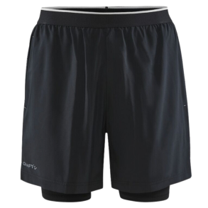 Craft Adv. Essence 2in1 shorts M, Sort med logo