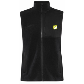 Craft Pile Fleece Vest dame Sort med logo