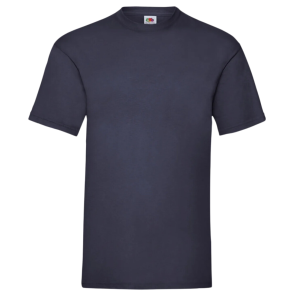 Fruit of the Loom t-shirt med logo spalte ned af ryggen, Deep navy  
