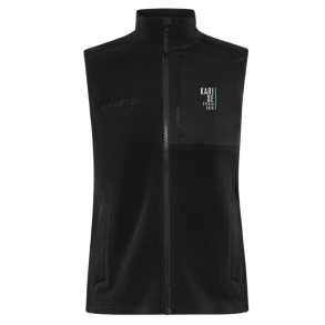 Craft Pile Fleece Vest dame Sort med logo