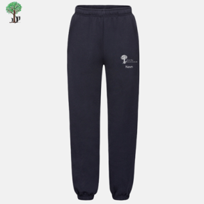 Fruit Of The Loom bukser, Deep navy med logo og navn 