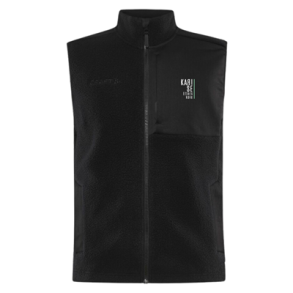 Craft Pile Fleece Vest herre Sort med logo