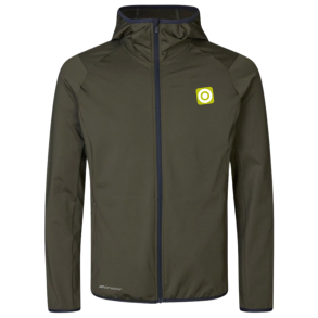 Geyser Stretch hoodie herre Oliven med logo