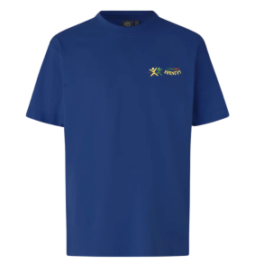 ID T-shirt, Kongebl� med logo (B�rnemodel)
