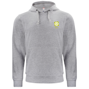  Clique Basic hoodie Gr med logo og navn