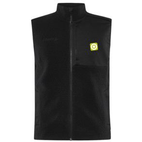 Craft Pile Fleece Vest herre Sort med logo