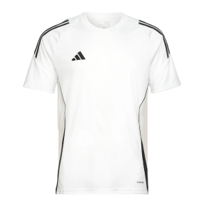 Adidas Tiro24 spillertrje, hvid m. logo og nummer