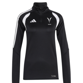 Adidas W Tiro26 1/2 Zip Midlayer, sort med Vejstrup logo og navn  (damemodel)