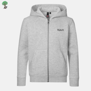 ID Core Hoodie m. lynls, Gr med logo og navn 