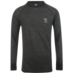 Bradley 48% Merino uldtrje Dark grey med logo