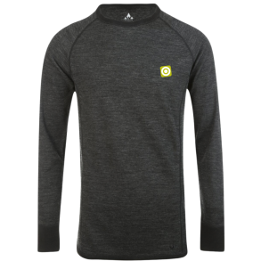 Bradley 48% Merino uldtrje Dark grey med logo