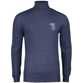 Blakely Rollerneck herre navy med logo