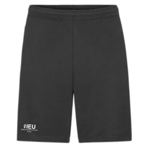 Fruit of the Loom lightweight shorts, sort med logo og navn. 