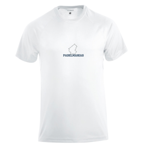 Clique Unisex Premium Aktive t-shirt, Hvid  med logo 