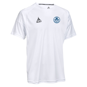 Select Spain V25 tr�nings t-shirt  hvid, Voksen med logo 