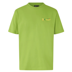ID T-shirt, Lime med logo (B�rnemodel)