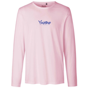 Neutral Longsleeve tee, Lyder�d med bl� Vejstrup logo 