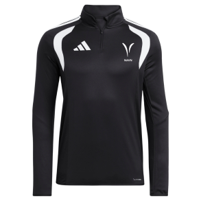 Adidas Tiro26 1/2 zip Midlayer, sort med Vejstrup logo og navn  (unisexmodel)