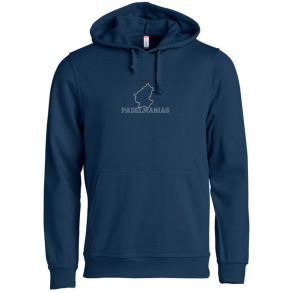Clique Basic Hoodie, navy med logo 