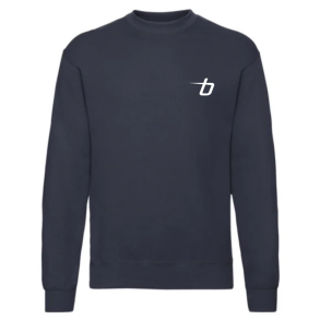 Fruit of the Loom sweatshirt, deep navy med logo 