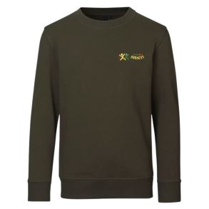 ID Core Sweatshirt, Oliven med logo (B�rnemodel)
