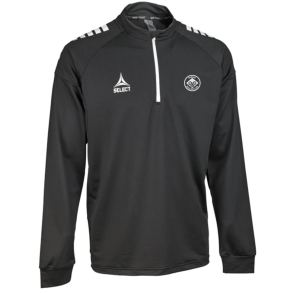 Select Spain V25 1/2 zip tr�ningstr�je sort, Voksen med logo 