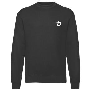  Fruit of the Loom sweatshirt, sort med logo 