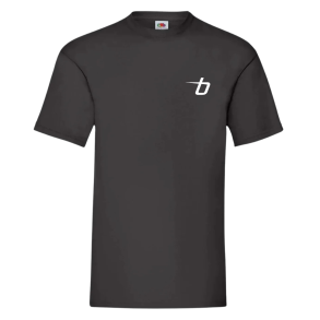 Fruit of the Loom Valueweight t-shirt, sort med logo 