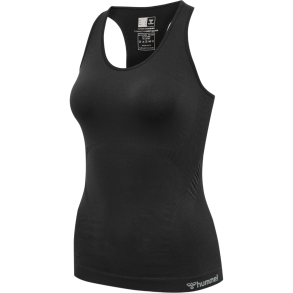 Hummel Seamless top, Sort med Vejstrup logo 