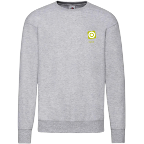 Fruit Of The Loom sweatshirt - Gr  med logo og navn 