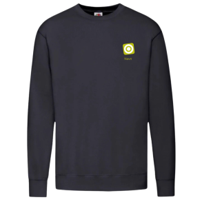 Fruit Of The Loom sweatshirt Deep navy med logo og navn 