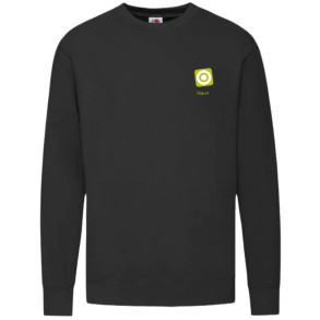 Fruit Of The Loom sweatshirt - Sort med logo og navn 
