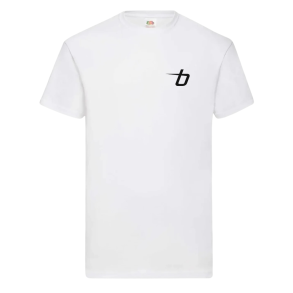 Fruit of the Loom Valueweight t-shirt, hvid med logo 
