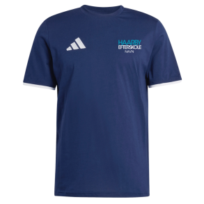 DANS Adidas Ent26 bomulds t-shirt, Navy med logo og navn 
