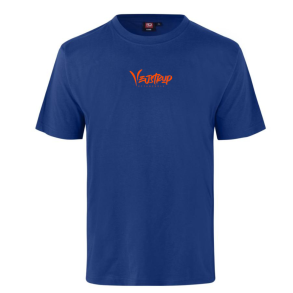 ID Game T-shirt, Kongebl� med orange Vejstrup logo 