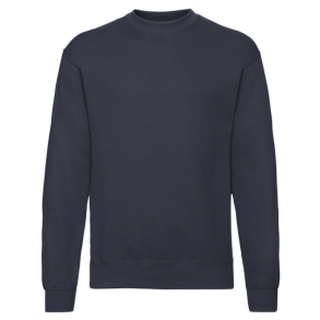 Fruit of the Loom sweatshirt, deep navy med logo 