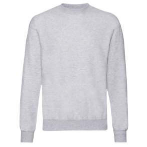 Fruit of the Loom Premium Sweatshirt, gr med logo og navn.  