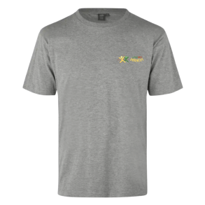 ID T-shirt, Gr� Melange med logo (Unisexmodel)