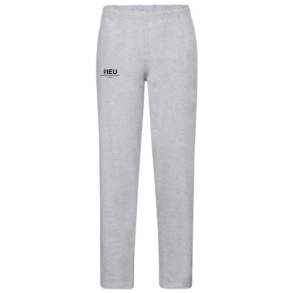 Fruit of the Loom joggingbukser, gr� med logo og navn. 