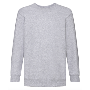 Fruit of the Loom Sweatshirt, Gr med logo og navn 