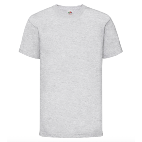 Fruit of the Loom t-shirt, Gr med logo og navn 