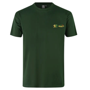 ID T-shirt, Flaskegr�n med logo (Unisexmodel)