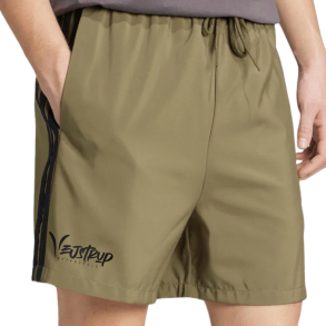 Adias Chelsea shorts m. lommer, Oliven gr�n med Vejstrup logo 