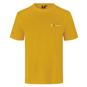 ID T-shirt, Gul med logo (Unisexmodel)