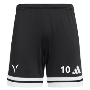 Adidas Sqaud25 Spillershorts, Sort med Vejstrup logo og nr. 