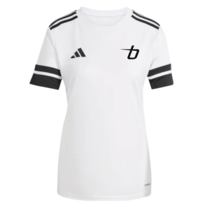 Adidas Squad25 dame t-shirt, hvid med logo