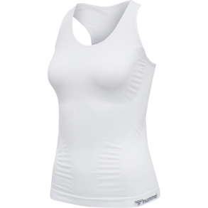 Hummel Seamless top, Hvid med Vejstrup logo